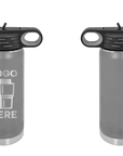 Polar Camel Water Bottle Dark Gray Laser Engrave