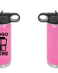 Polar Camel Water Bottle Pink Color Print