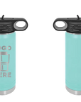 Polar Camel Water Bottle Teal Laser Engrave