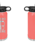 Polar Camel Water Bottle Coral Laser Engrave