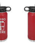 Polar Camel Water Bottle Maroon Laser Engrave