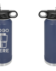 Polar Camel Water Bottle Navy Laser Engrave