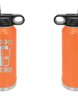 Polar Camel Water Bottle Orange Laser Engrave