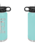 Polar Camel Water Bottle Teal Laser Engrave