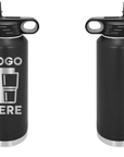Polar Camel Water Bottle Black Laser Engrave