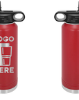 Polar Camel Water Bottle Maroon Laser Engrave