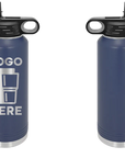 Polar Camel Water Bottle Navy Laser Engrave