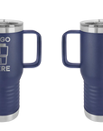 Polar Camel Handle Mug Navy Laser Engrave