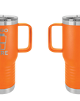 Polar Camel Handle Mug Orange Laser Engrave