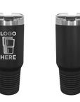 Polar Camel Straw Lid Mug Black Laser Engrave