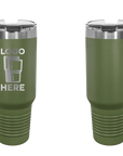 Polar Camel Straw Lid Mug Olive Laser Engrave