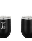 Polar Camel Stemless Wine Tumbler Black Laser Engrave