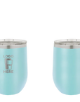 Polar Camel Stemless Wine Tumbler Light Blue Laser Engrave