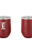 Polar Camel Stemless Wine Tumbler Maroon Color Print