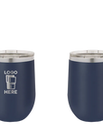 Polar Camel Stemless Wine Tumbler Navy Laser Engrave