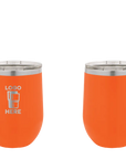 Polar Camel Stemless Wine Tumbler Orange Laser Engrave