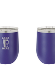 Polar Camel Stemless Wine Tumbler Purple Laser Engrave