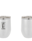 Polar Camel Stemless Wine Tumbler White Laser Engrave