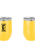 Polar Camel Stemless Wine Tumbler Yellow Color Print