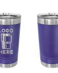 Polar Camel Pint Tumbler Purple Laser Engrave