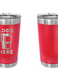 Polar Camel Pint Tumbler Red Laser Engrave