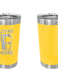 Polar Camel Pint Tumbler Yellow Laser Engrave