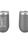 Polar Camel Stemless Wine Tumbler Dark Gray Laser Engrave