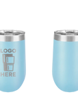 Polar Camel Stemless Wine Tumbler Light Blue Laser Engrave