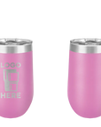 Polar Camel Stemless Wine Tumbler Light Purple Laser Engrave