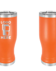 Polar Camel Pilsner Tumbler Orange Laser Engrave
