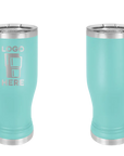 Polar Camel Pilsner Tumbler Teal Laser Engrave