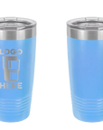 Polar Camel Ringneck Tumbler Light Blue Laser Engrave