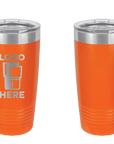 Polar Camel Ringneck Tumbler Orange Laser Engrave