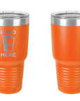 Polar Camel Ringneck Tumbler Orange Laser Engrave