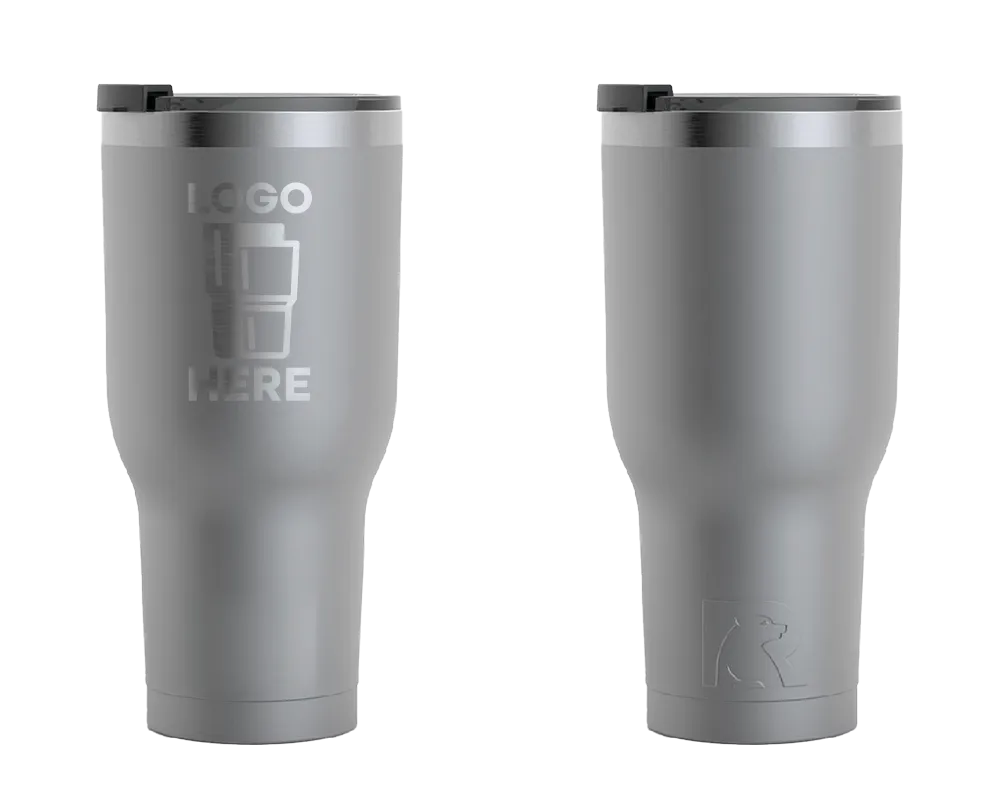 Laser Engraved RTIC Travel Mug - 16 oz - Graphite