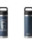 YETI Rambler Bottle Navy Laser Engrave