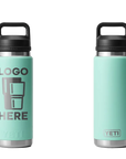 YETI Rambler Bottle Seafoam Laser Engrave