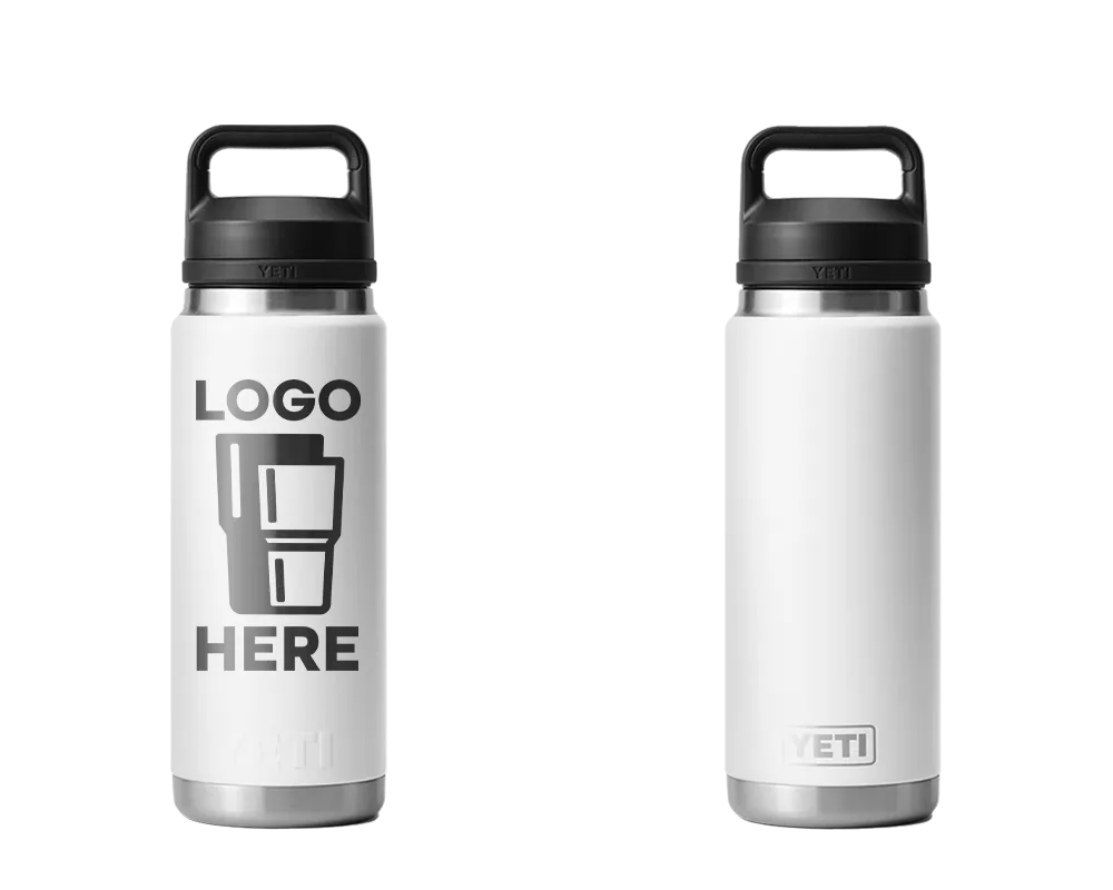 YETI Rambler Bottle White Laser Engrave