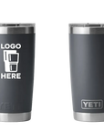 YETI Rambler Tumbler Charcoal Color Print