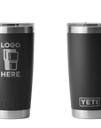 YETI Rambler Tumbler Black Laser Engrave