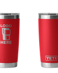 YETI Rambler Tumbler Rescue Red Laser Engrave