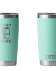 YETI Rambler Tumbler Seafoam Laser Engrave