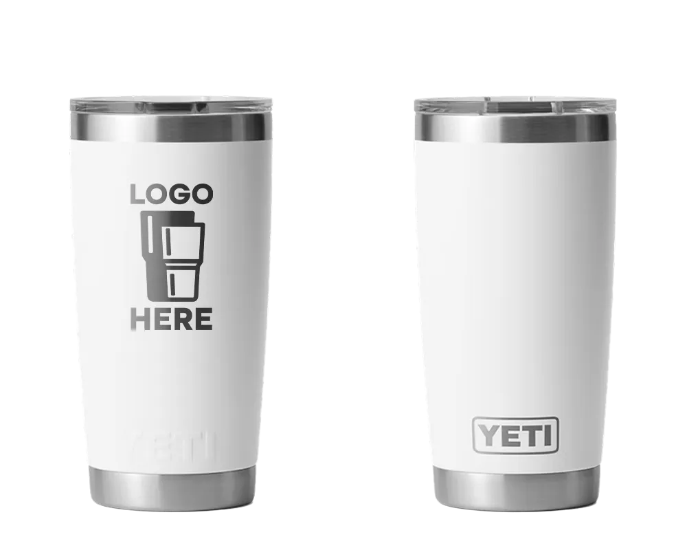 YETI Rambler Tumbler White Laser Engrave