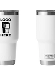 YETI Rambler Tumbler White Color Print