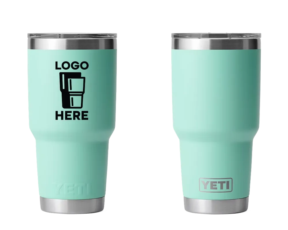 YETI Rambler Tumbler Seafoam Color Print