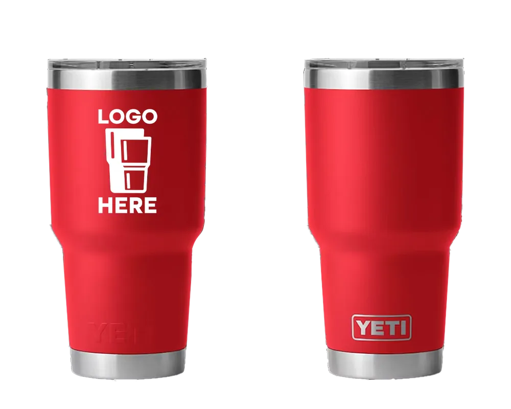 YETI Rambler Tumbler Rescue Red Color Print