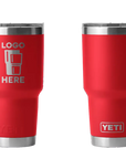 YETI Rambler Tumbler Rescue Red Laser Engrave