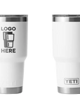 YETI Rambler Tumbler White Laser Engrave