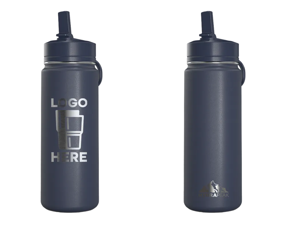 Hydrapeak Active Mini Bottle Navy Laser Engrave