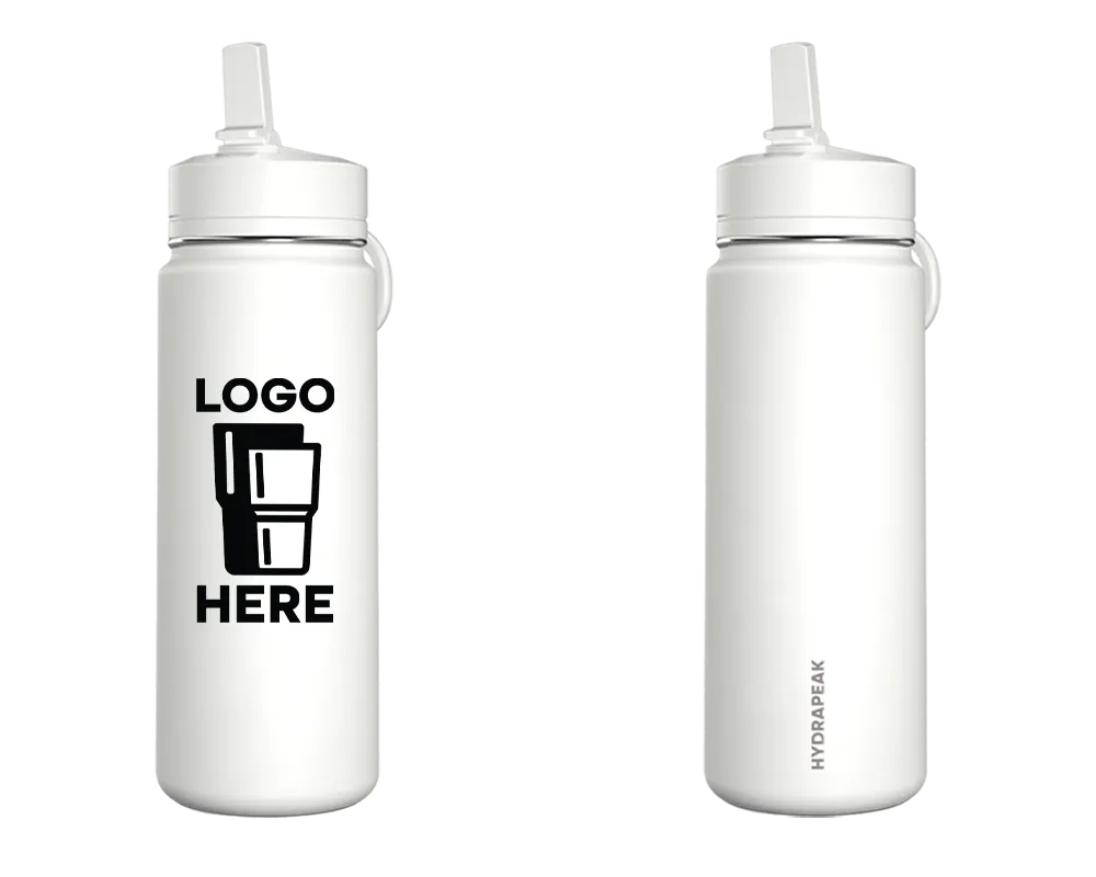 Hydrapeak Active Mini Bottle White Color Print